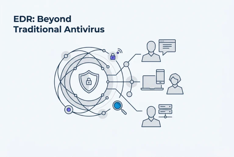 Professional header image for informative article: What Is Endpoint Detection and Response (EDR) and Why Ant...