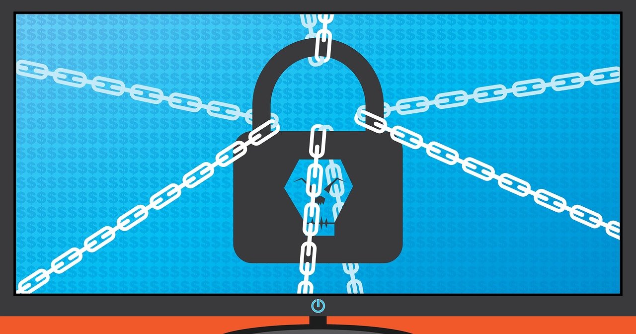 Cybersecurity concept with digital protection over a network